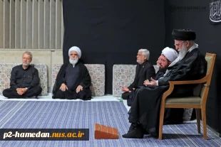 مراسم عزاداری شب عاشورای حسینی‌ علیه‌السلام  با حضور حضرت آیت‌الله خامنه‌ای رهبر انقلاب اسلامی در حسینیه امام خمینی (ره) برگزار شد. 2